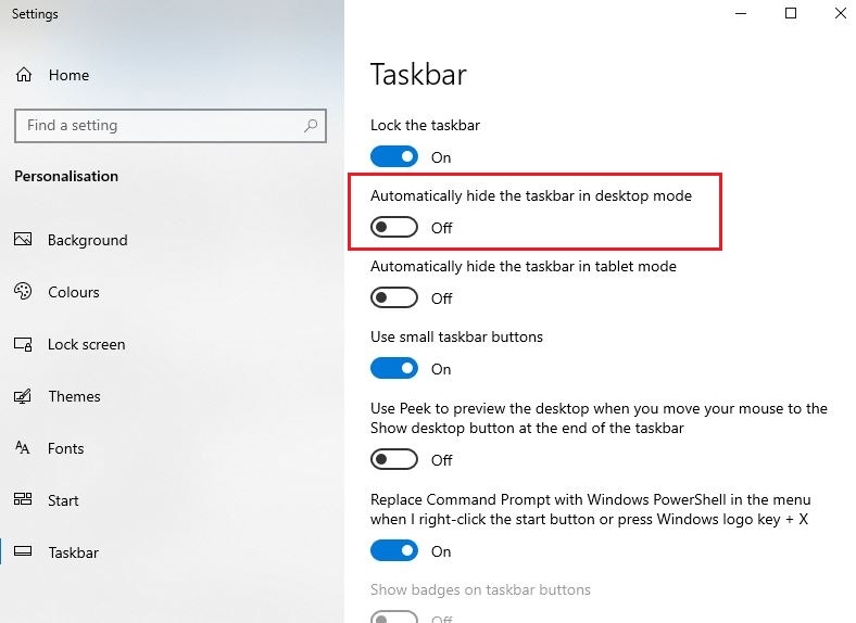 windows 11 taskbar settings 