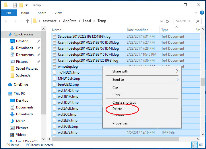 temp file in windows